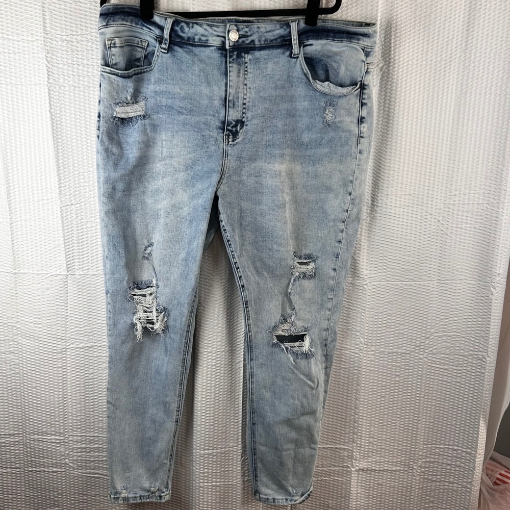 Vervet Women's Jeans Size 20 Acidwash Distressed Faded